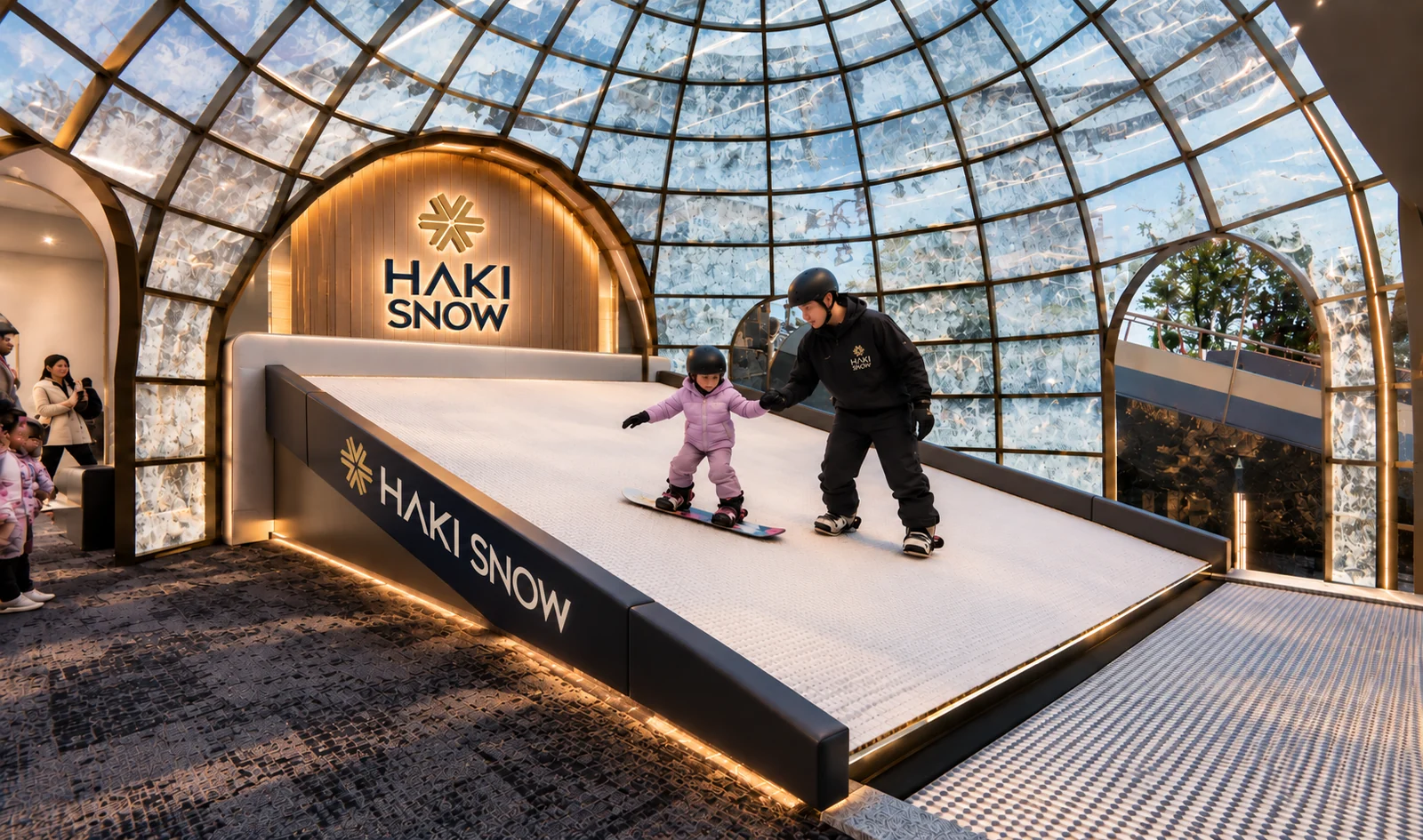 โดมฝึกสกีและสโนว์บอร์ดของ HAKI SNOW — Ski & Snowboard Prep